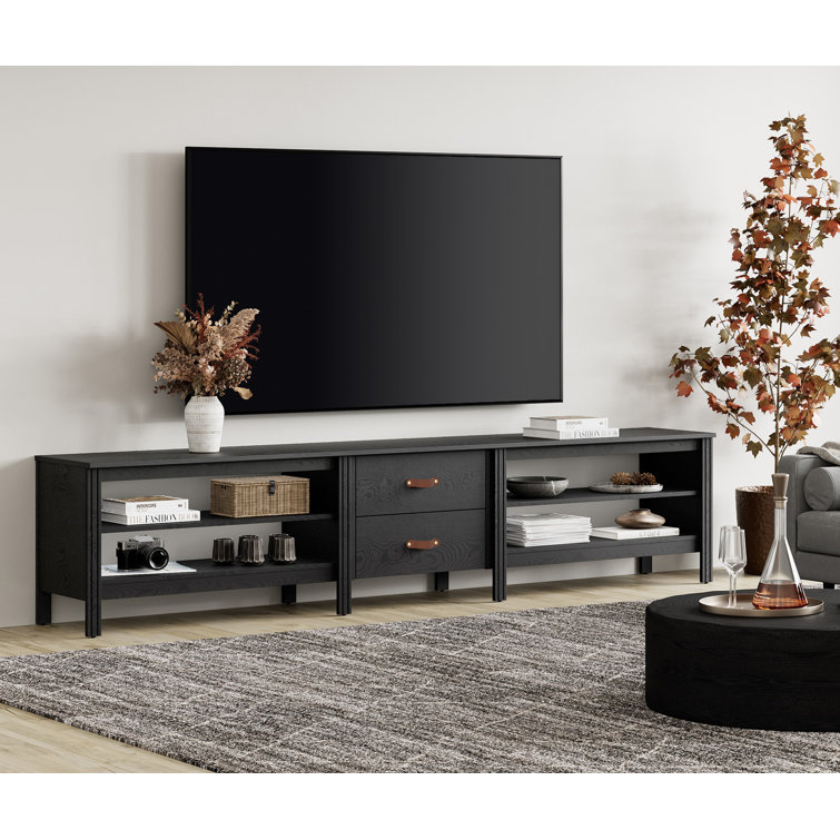 Lark Manor Ashae WAMPAT Farmhouse TV Stand For 85 Inch TV Reviews Wayfair